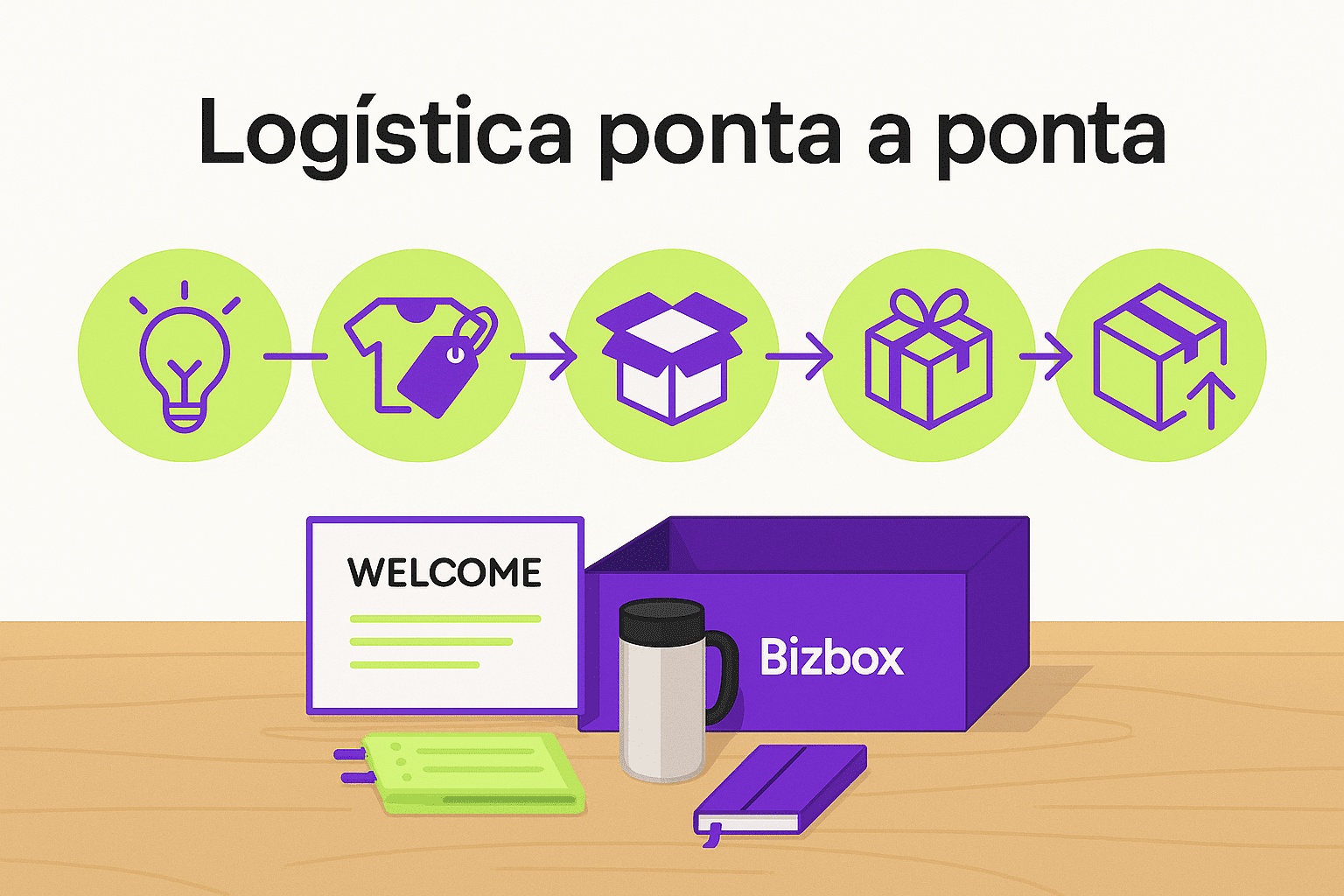O que é logística ponta a ponta e por que ela importa no envio de brindes corporativos?
